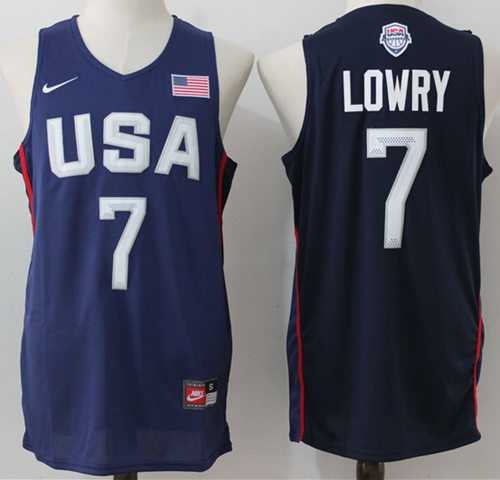 Nike Team USA #7 Kyle Lowry Navy Blue 2016 Dream Team Stitched NBA Jersey