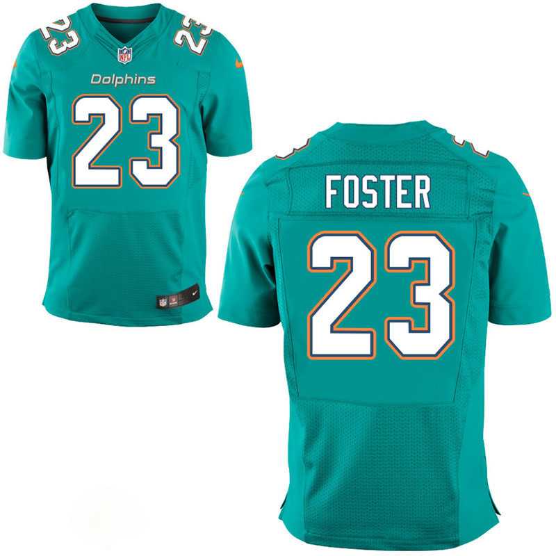 Miami Dolphins #23 Adrian Foster Aqua Elite Jersey