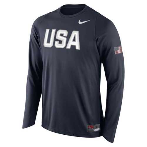 Team USA Basketball Nike Shooter Long Sleeves T-Shirt Navy