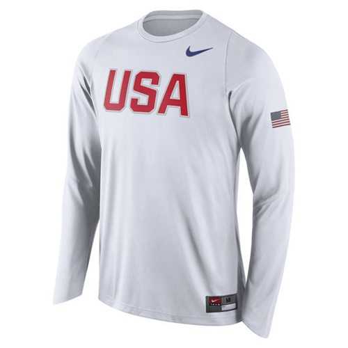 Team USA Basketball Nike Shooter Long Sleeves T-Shirt White