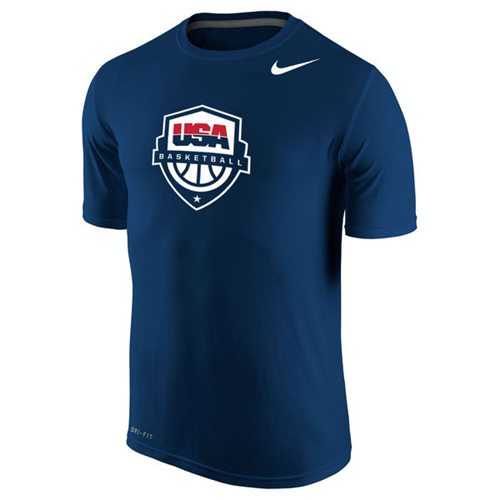 Team USA Nike Basketball Legend 2.0 Performance T-Shirt Navy