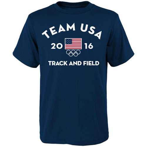 Team USA Track and Field NGB Very Official National Governing Body T-Shirt Navy