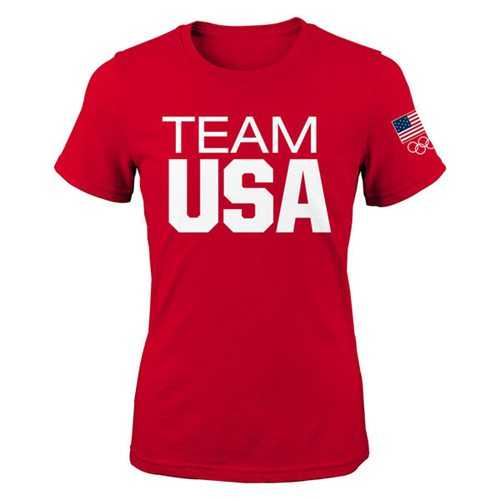 Women's Team USA Coast to Coast T-Shirt Red