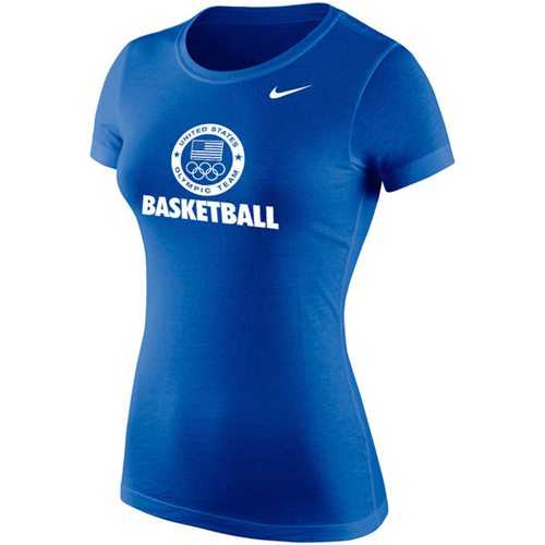 Women's Team USA Nike Basketball Core T-Shirt Royal