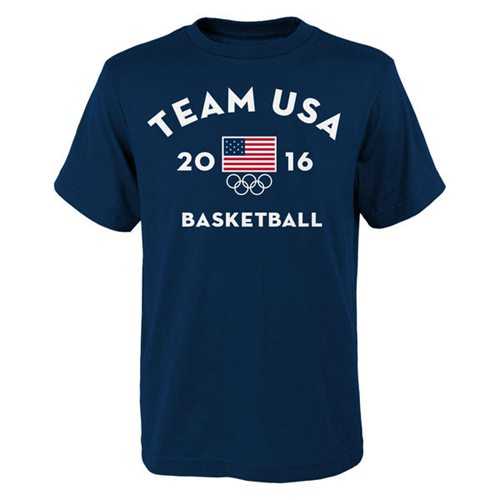Youth Team USA Basketball Very Official National Governing Body T-Shirt Navy