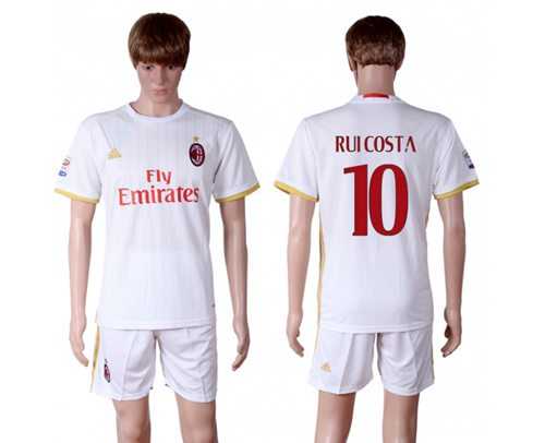 AC Milan #10 Ruicosta Away Soccer Club Jersey