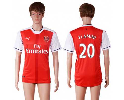 Arsenal #20 Flamini Home Soccer Club Jersey