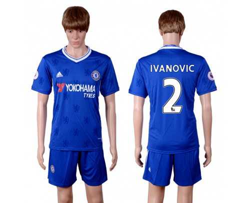 Chelsea #2 Ivanovic Home Soccer Club Jersey