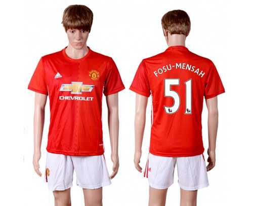 Manchester United #51 Fosu-Mensah Red Home Soccer Club Jersey