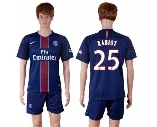Paris Saint-Germain #25 Rabiot Home Soccer Club Jersey