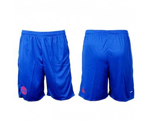 Manchester United Blank Blue Away Soccer Shorts