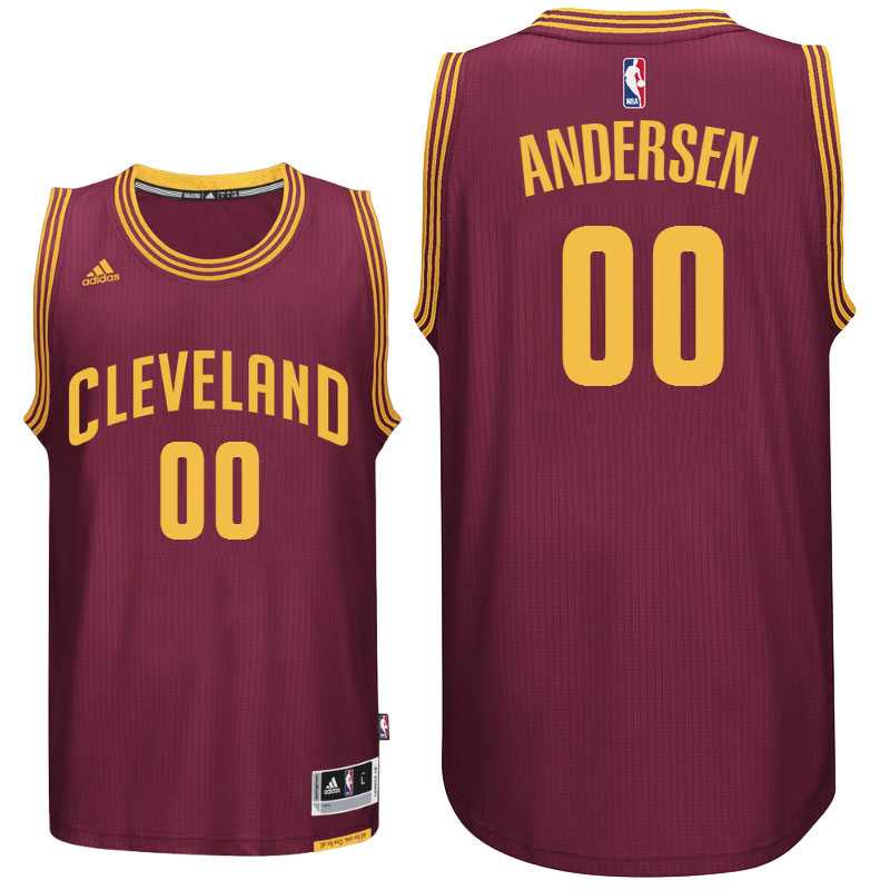 Cleveland Cavaliers #00 Chris Andersen New Swingman Road Wine Jersey