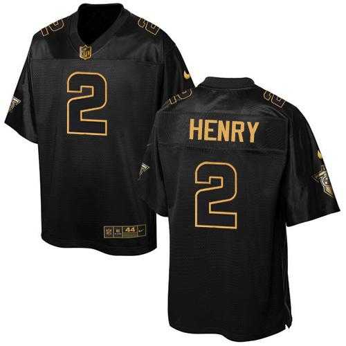 Nike Tennessee Titans #2 Derrick Henry Black Men's Stitched NFL Elite Pro Line Gold Collection Jersey