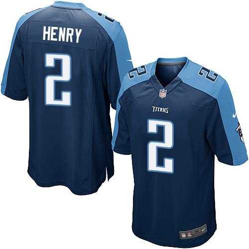 Youth Nike Tennessee Titans #2 Derrick Henry Navy Blue Alternate Stitched NFL Elite Jersey