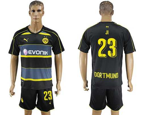 Dortmund #23 JI Away Soccer Club Jersey