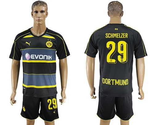 Dortmund #29 Schmelzer Away Soccer Club Jersey