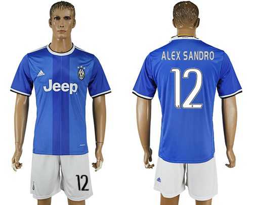 Juventus #12 Alex Sandro Away Soccer Club Jersey