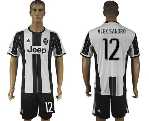 Juventus #12 Alex Sandro Home Soccer Club Jersey