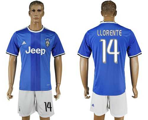 Juventus #14 Llorente Away Soccer Club Jersey