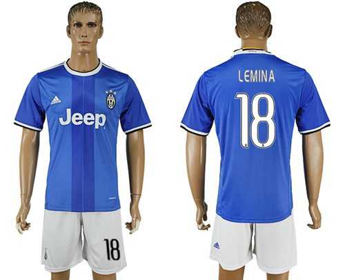Juventus #18 Lemina Away Soccer Club Jersey