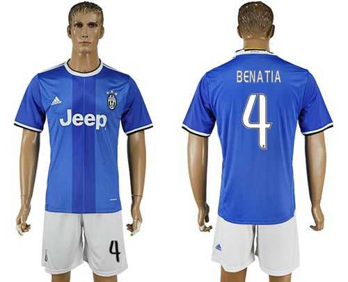 Juventus #4 Benatia Away Soccer Club Jersey