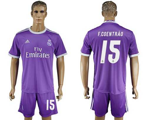 Real Madrid #15 F.Coentrao Away Soccer Club Jersey
