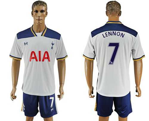 Tottenham Hotspur #7 Lennon White Home Soccer Club Jersey