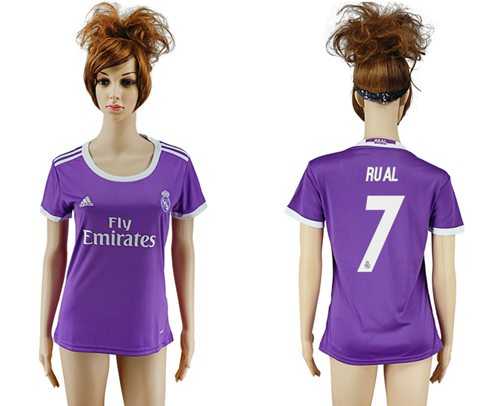 Women's Real Madrid #7 Rual Away Soccer Club Jersey
