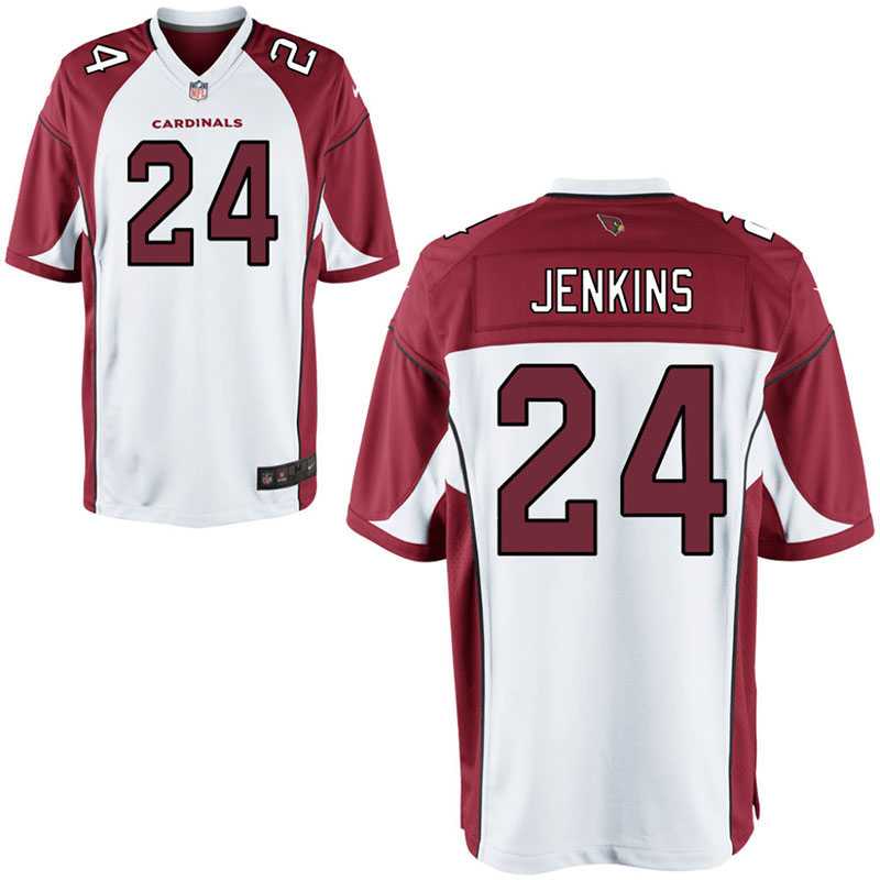 Nike Arizona Cardinals #24 Mike Jenkins White Game Jersey