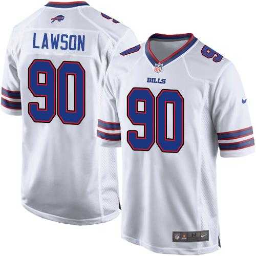 Youth Nike Buffalo Bills #90 Shaq Lawson White Stitched NFL New Elite Jersey