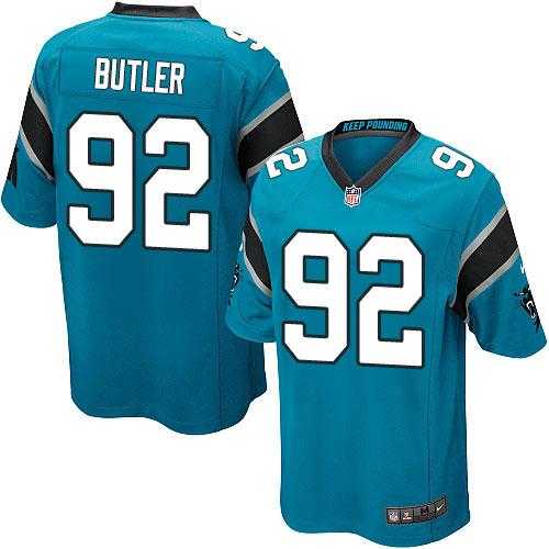 Youth Nike Carolina Panthers #92 Vernon Butler Blue Alternate Stitched NFL Elite Jersey