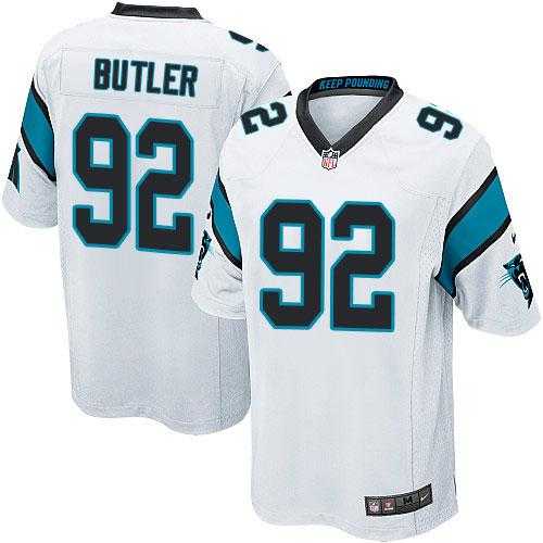 Youth Nike Carolina Panthers #92 Vernon Butler White Stitched NFL Elite Jersey