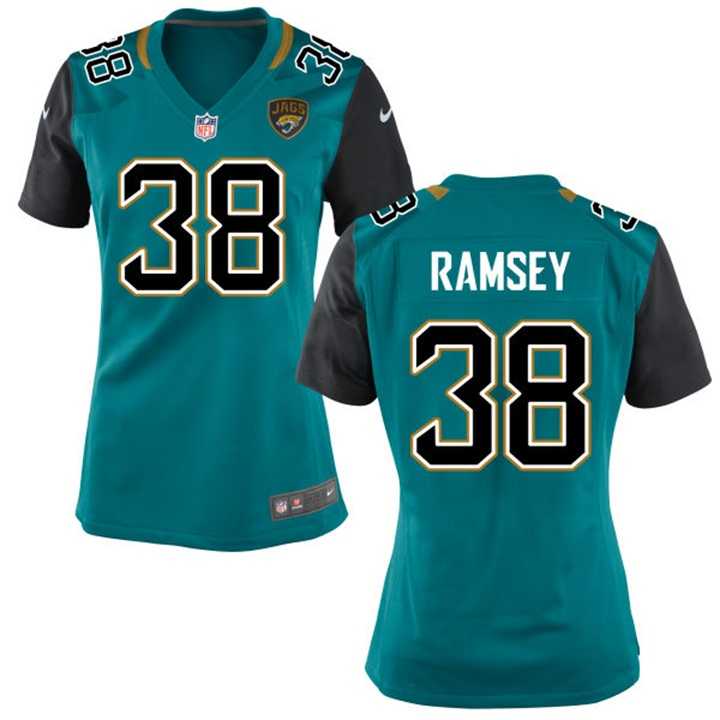 Women's Nike Jacksonville Jaguars #38 Jalen Ramsey Teal Game Jersey