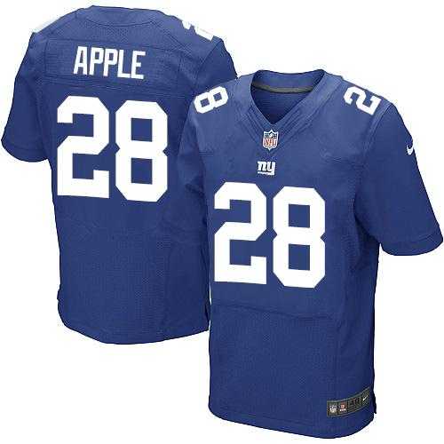 Nike New York Giants #28 Eli Apple Royal Blue Team Color Men's Stitched NFL Elite Jersey