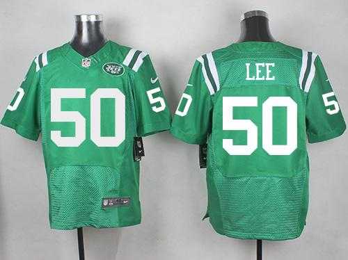 Nike New York Jets #50 Darron Lee Green Men's Stitched NFL Elite Rush Jersey