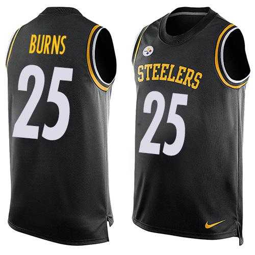 Nike Pittsburgh Steelers #25 Artie Burns Black Team Color Men's Stitched NFL Limited Tank Top Jersey