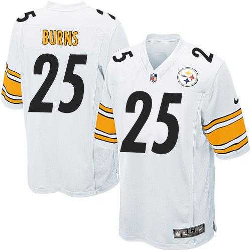 Youth Nike Pittsburgh Steelers #25 Artie Burns White Stitched NFL Elite Jersey