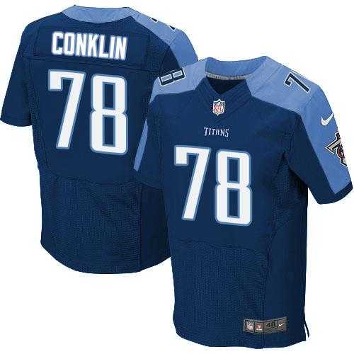 Nike Tennessee Titans #78 Jack Conklin Navy Blue Alternate Men's Stitched NFL Elite Jersey