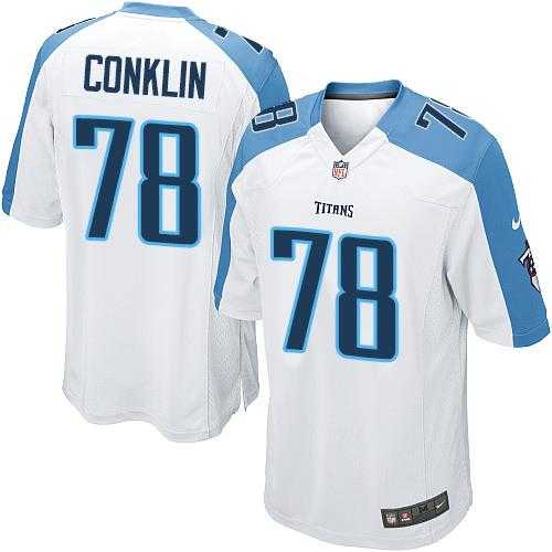 Youth Nike Tennessee Titans #78 Jack Conklin White Stitched NFL Elite Jersey