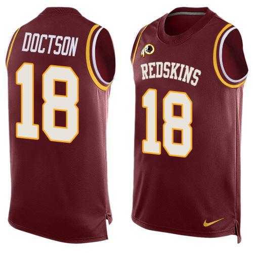 Nike Washington Redskins #18 Josh Doctson Burgundy Red Team Color Men's Stitched NFL Limited Tank Top Jersey