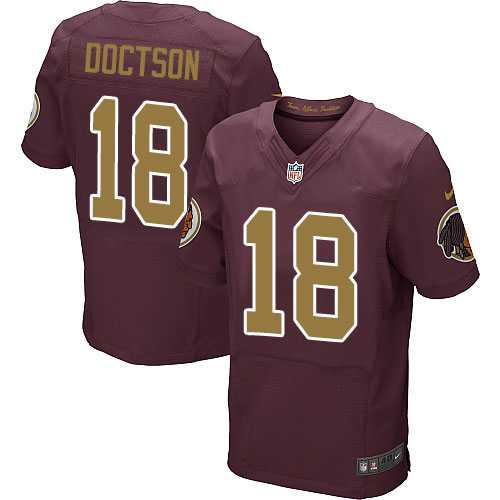 Nike Washington Redskins #18 Josh Doctson Burgundy Red Alternate Men's Stitched NFL Elite Jersey