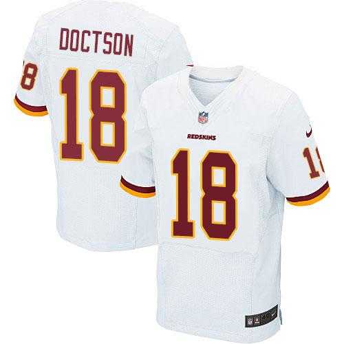 Nike Washington Redskins #18 Josh Doctson White Men's Stitched NFL Elite Jersey