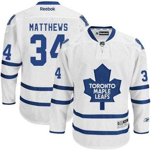 Toronto Maple Leafs #34 Auston Matthews White Road Stitched NHL Jersey