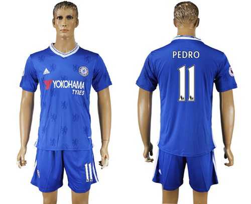 Chelsea #11 Pedro Home Soccer Club Jersey