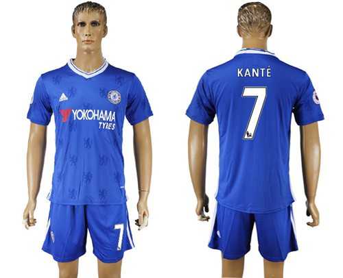 Chelsea #7 Kante Home Soccer Club Jersey