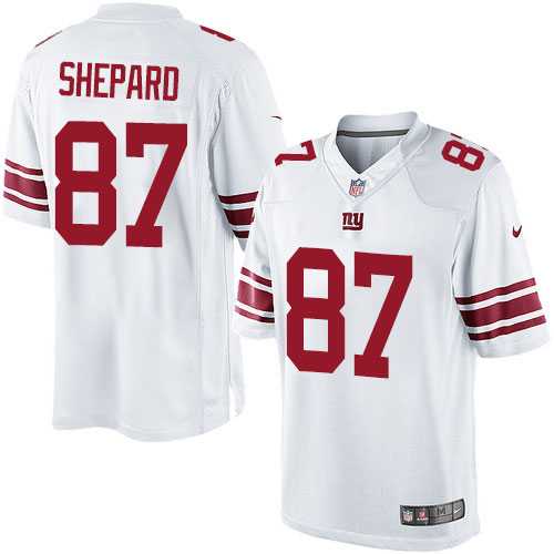 Men's Nike New York Giants #87 Sterling Shepard Limited White NFL Jersey