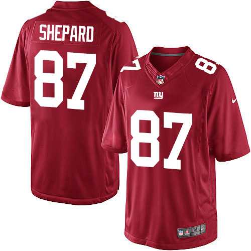 Youth Nike New York Giants #87 Sterling Shepard Elite Red Alternate NFL Jersey