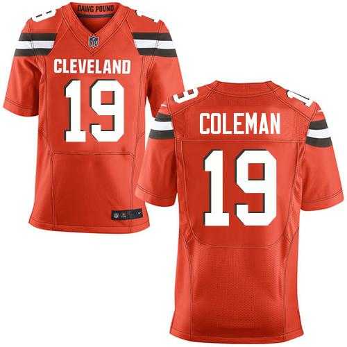 Nike Cleveland Browns #19 Corey Coleman Orange Alternate Men's Stitched NFL Elite Jersey