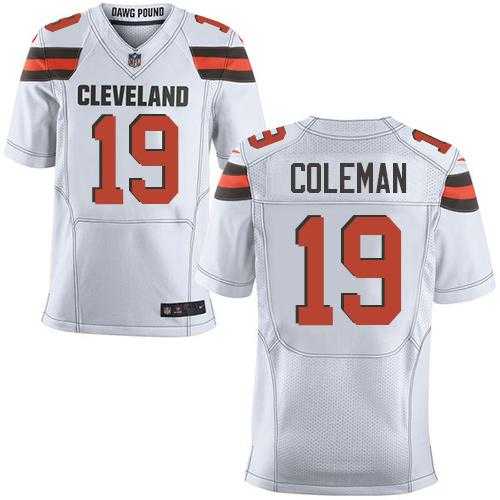 Nike Cleveland Browns #19 Corey Coleman White Men's Stitched NFL Elite Jersey