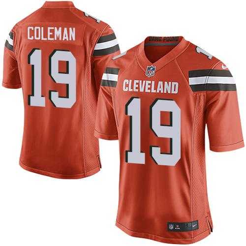 Youth Nike Browns #19 Corey Coleman Orange Alternate Stitched NFL New Elite Jersey